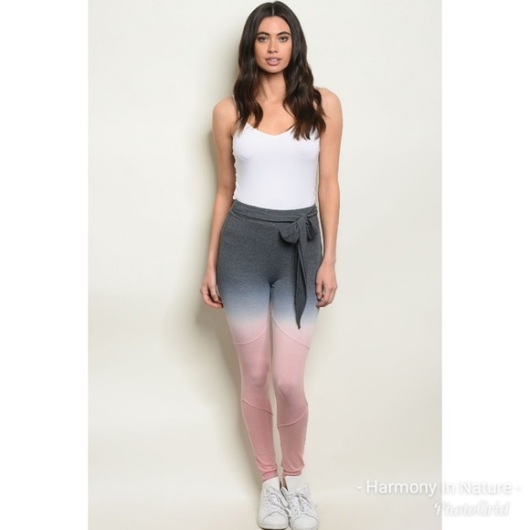 Gray to Pink Ombre Pants - Picture 3 of 4